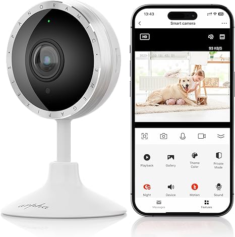 Load image into Gallery viewer, Arpha P160 Security Camera 2K WiFi PIR Human Detection Sound Detection, Two-Way Talk, Support TF Card &amp; Cloud Storage
