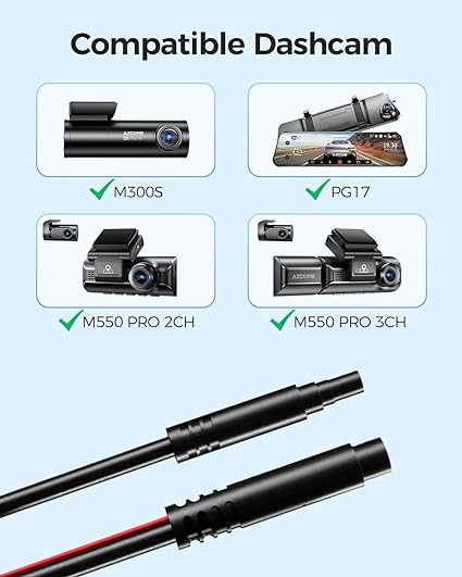 Load image into Gallery viewer, AZDOME Extend Cable 4 Pin 6m for M300S/M550 Pro/PG17/M580-2CH
