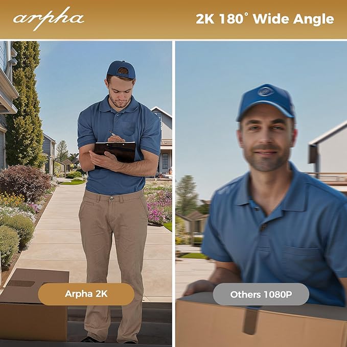 Load image into Gallery viewer, Arpha AL501 Smart Door Lock with 2K Video Camera Wi-Fi Two-Way Audio Motion Detection
