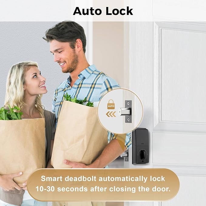 Load image into Gallery viewer, Arpha D100 Electronic Keypad Deadbolt Lock Auto-Lock Anti-Peeking Password
