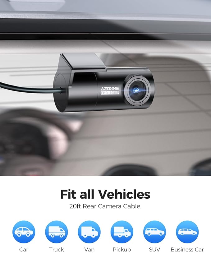 Load image into Gallery viewer, AZDOME Full HD 1080P 150° Wide View Rear Camera 4 Pin for AZDOME M300S Dash Cam
