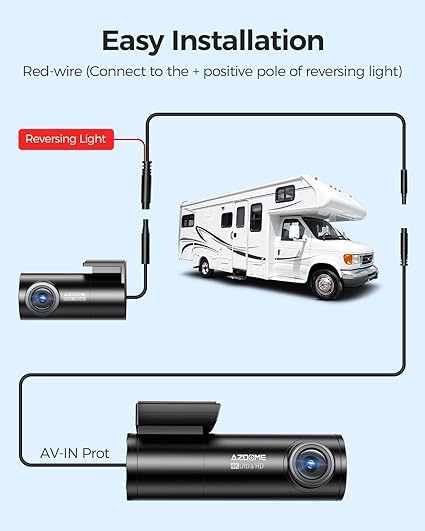 Load image into Gallery viewer, AZDOME Extend Cable 4 Pin 6m for M300S/M550 Pro/PG17/M580-2CH
