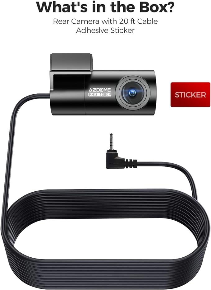 Load image into Gallery viewer, AZDOME Full HD 1080P 150° Wide View Rear Camera 4 Pin for AZDOME M300S Dash Cam
