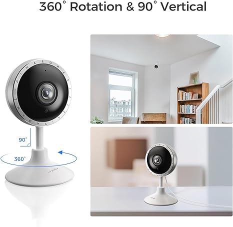 Load image into Gallery viewer, Arpha P160 Security Camera 2K WiFi PIR Human Detection Sound Detection, Two-Way Talk, Support TF Card &amp; Cloud Storage
