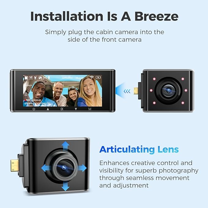 Load image into Gallery viewer, AZDOME 1080P Interior Cam Cabin Camera for AZDOME M550 Dash Cam
