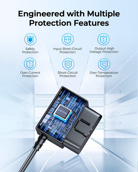 AZDOME OBD Hardwire Kit Mini USB Port, Support Parking Mode, 11FT 12V-24V to 5V for M550 M550 Pro GS63H M63 Lite PG 17 Dash Cam