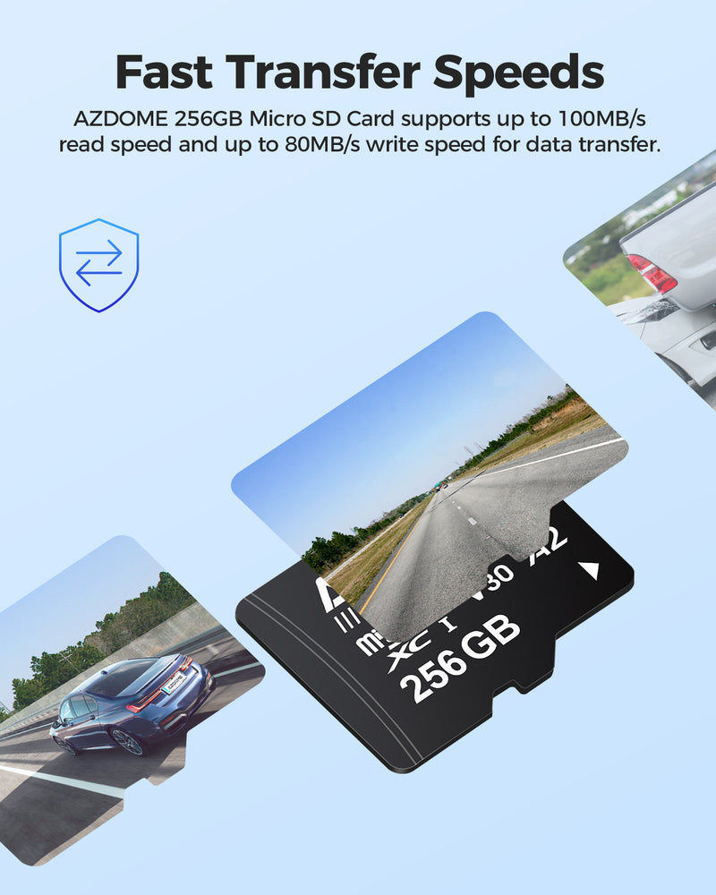 Load image into Gallery viewer, AZDOME 256GB Micro SD Card Universal for AZDOME Dash Cam
