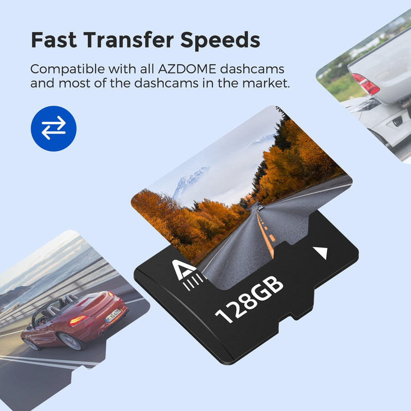 Load image into Gallery viewer, AZDOME 128GB Micro SD Card Memory Card for AZDOME  Dash Cam
